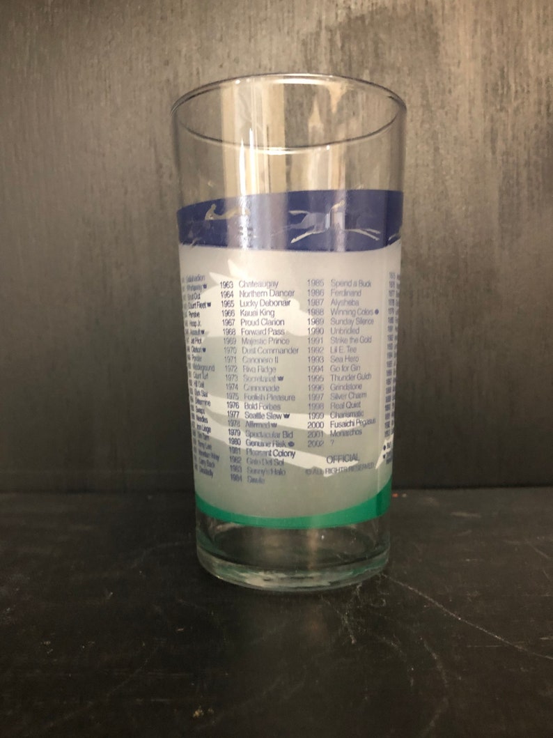 Vintage 128th Kentucky Derby Glass