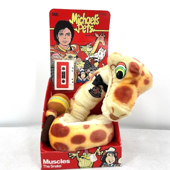 Michael Jackson Pets BUBBLES THE CHIMP Plush + Cassette rare 1987