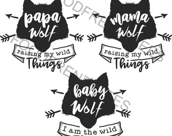 Free Free 233 Wolf Family Svg SVG PNG EPS DXF File