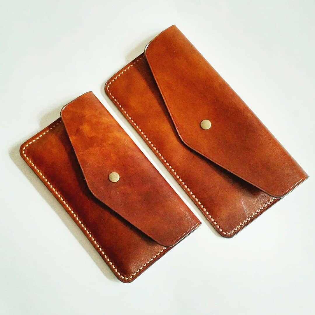 Simple Leather Clutch Leather Purse Small Clutch Tan Etsy