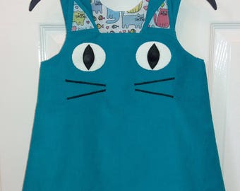 Handmade Reversible Cat Dress