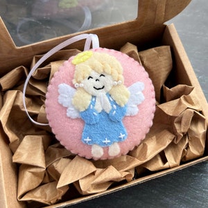 Felt angel ornament, Christmas decoration, Christmas tree ornament, Christmas hanging ornament, angel decoration