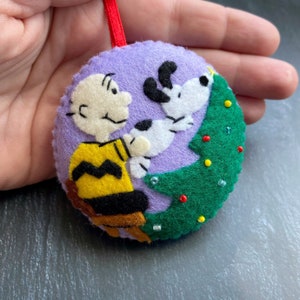 Christmas decorations, Snoopy Christmas, Felt Christmas ornament, Snoopy,  Charlie Brown Christmas, Christmas tree decoration