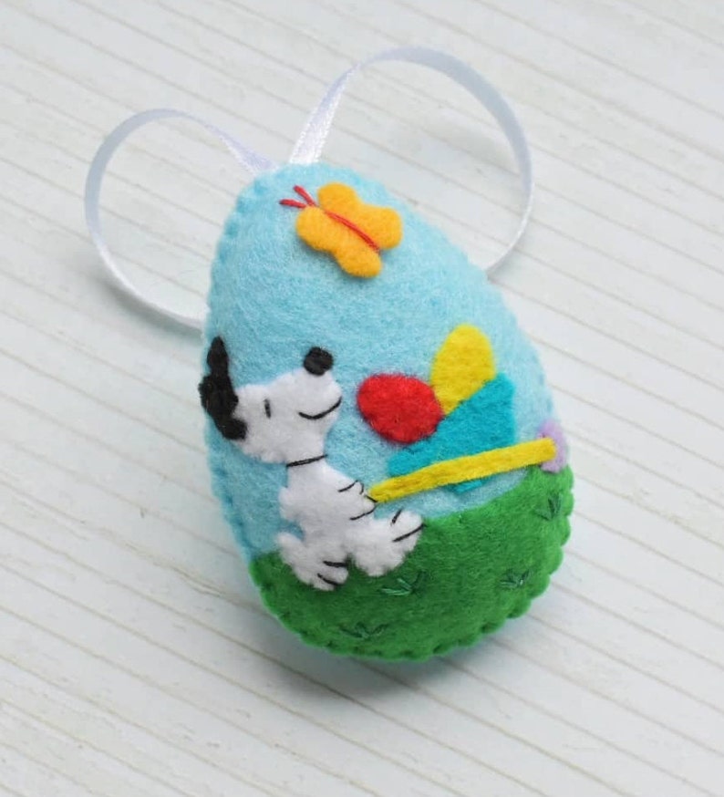 Felt Easter decoration Easter ornament Snoopy Charlie Brown Etsy