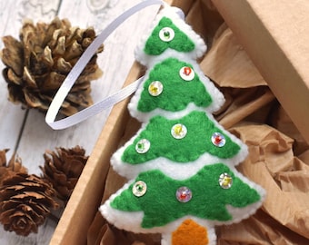 Christmas decoration Felt Christmas decorations Christmas tree Christmas ornament Christmas felt ornaments Felt christmas tree Xmas tree