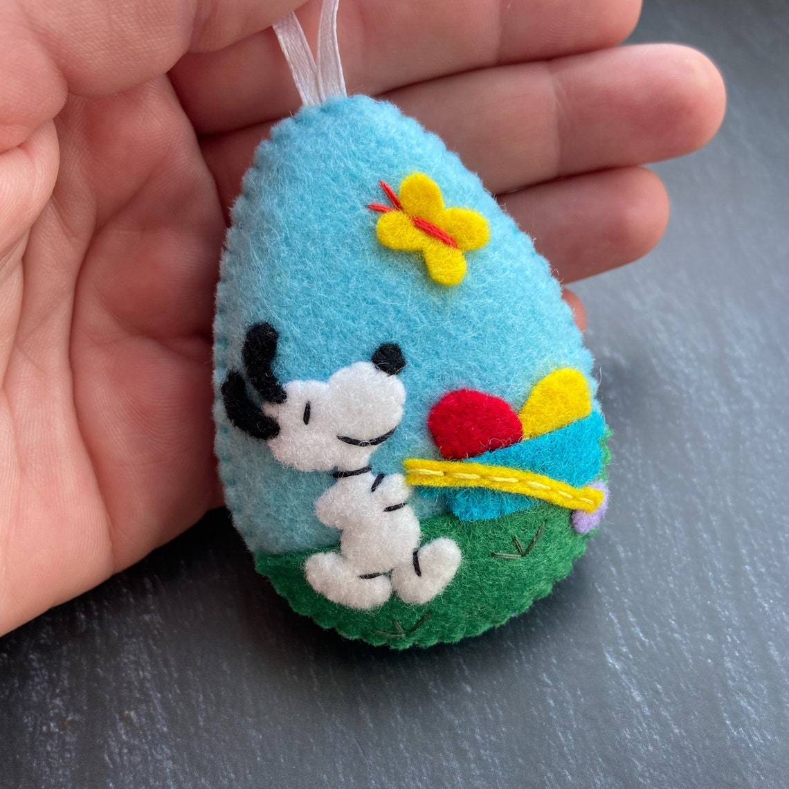 Felt Easter Decoration Easter Ornament Snoopy Charlie Brown Etsy