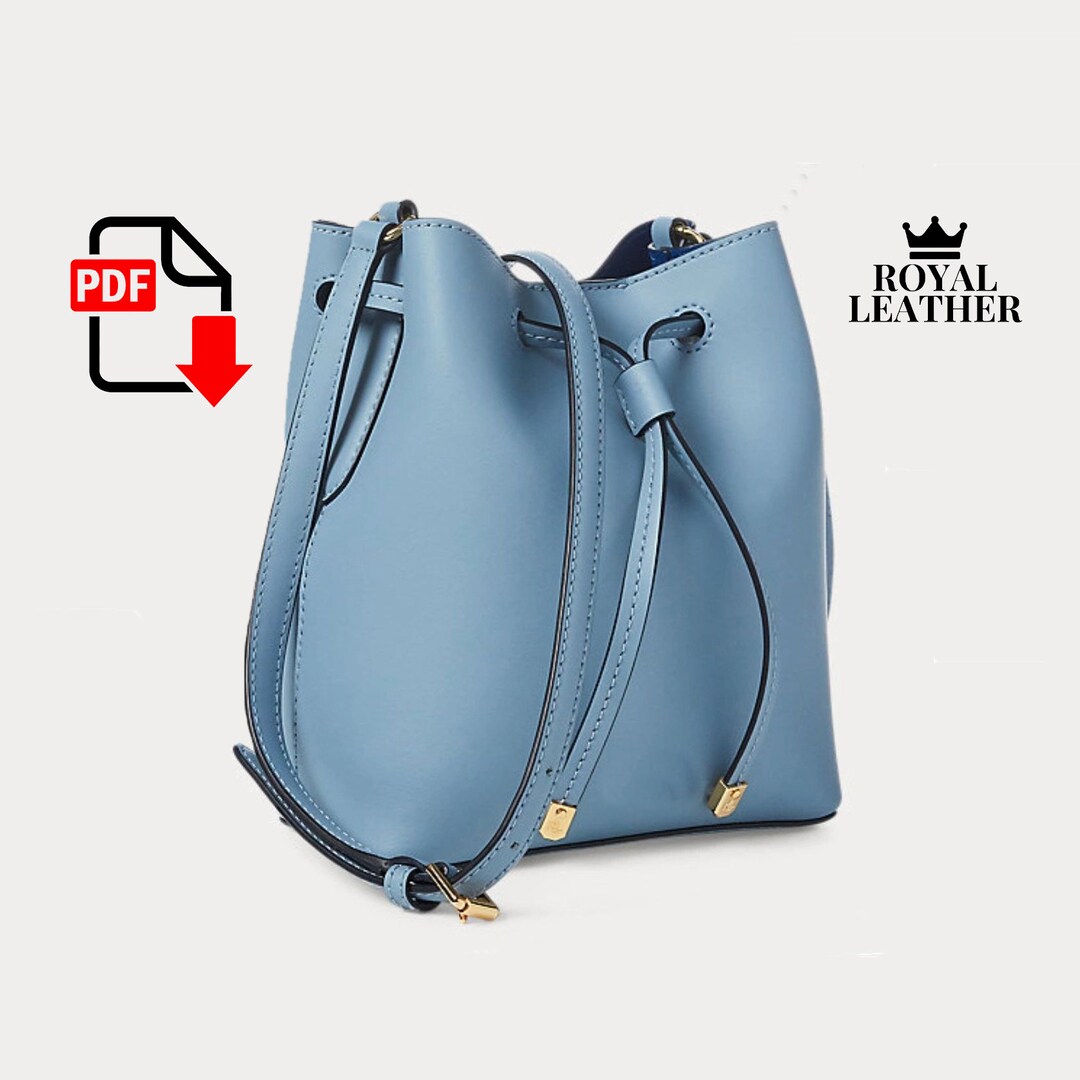 PDF Pattern Bucket Bag Template Female Leather Bucket Bag Template