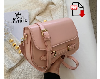 Envelope Strap Crossbody Bag PDF Sewing Pattern: DIY Flap Bag (Digital Download)
