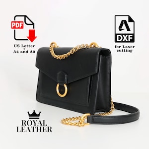 PDF Pattern Crossbody Schultertasche Ledertasche Vorlage Digitales Muster Download