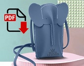Elephant Ladies Purse PDF Pattern: DIY Leather Bag Template (A4/Letter)