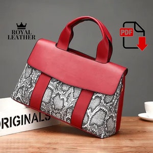 PDF Pattern Kissen Top Griff Bag Template New Fashion Großraum-Einkaufstasche Vorlage Weibliche berühmte Marke Umhängetasche Muster Handtasche DIY
