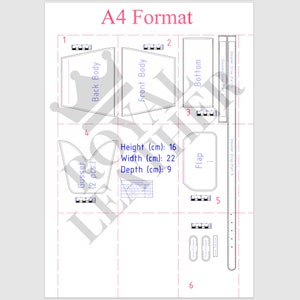PDF Pattern Crossbody Flap Bag Template, Leather Purse Pattern - Etsy