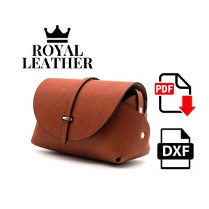 Patron PDF de sac à bandoulière sans couture - Modèle de sac en cuir facile pour la création d'un petit sac à main (aucun point requis)