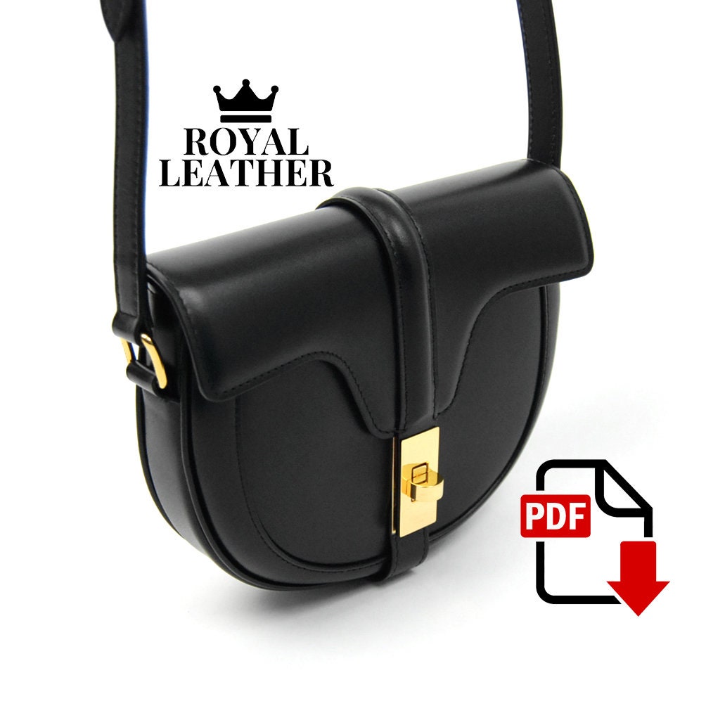 Leather Crossbody Bag PDF Pattern – Classic Saddle Bag Sewing Template ...