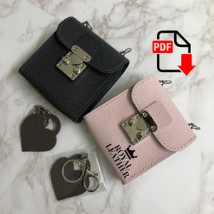 PDF Pattern Mini Coctail Bag Lady Evening bag Pattern - Leather DIY Lady Small Bag- Pdf pattern Mini Bag