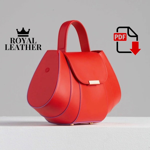 PDF Pattern Fashion Crossbody Shoulder Bag Template Female Famous Brand Bag Wild Crossbody luxury handbag autumn and winter