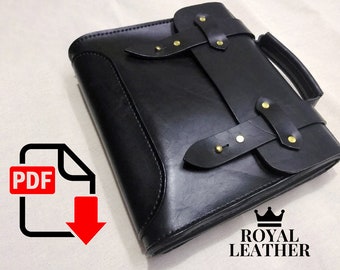 Leather Briefcase PDF Pattern: Handmade Messenger Bag Template