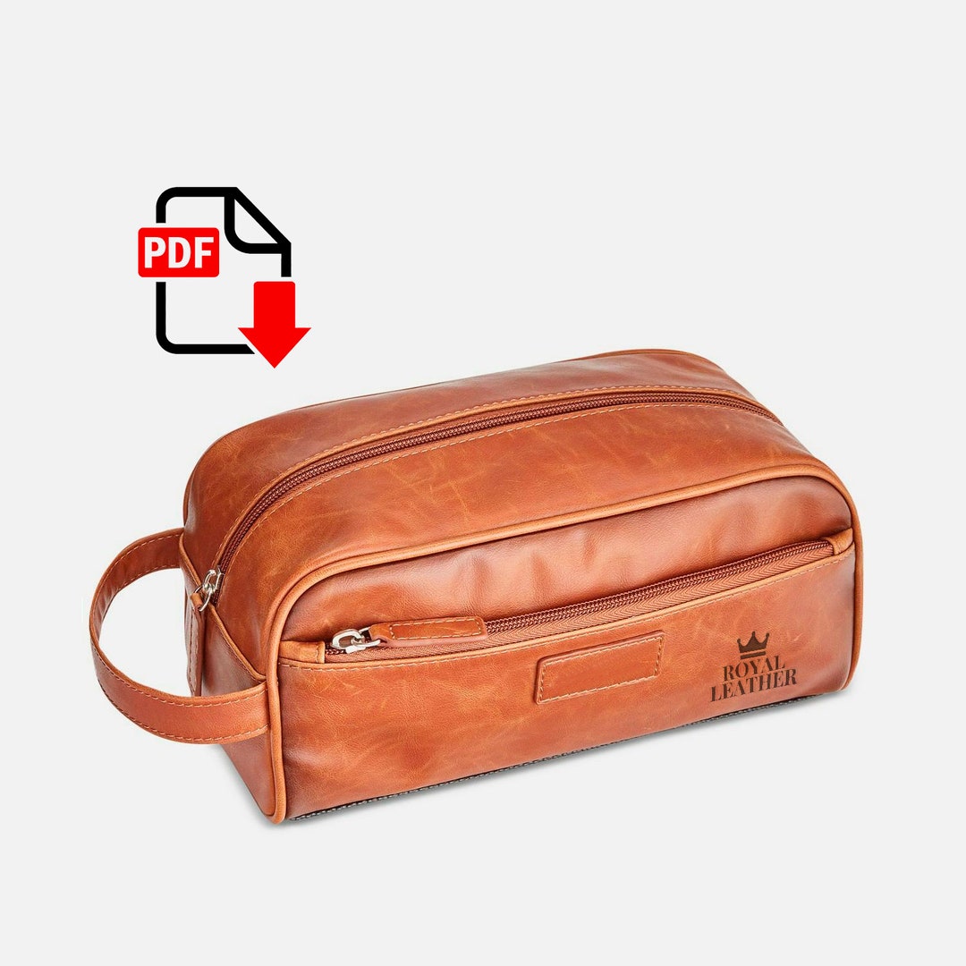 PDF Pattern Neceser Bag Toiletry Case Template Leather Toiletry Bag