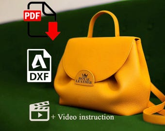 Wandelbarer Leder-Rucksack Schnittmuster: Laserschnitt Design (PDF- und DXF-Schnittmuster)