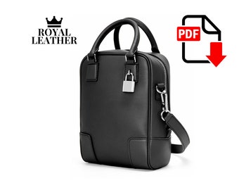 Leather Crossbody Bag PDF Pattern: Shoulder Bag Template (A4/Letter)