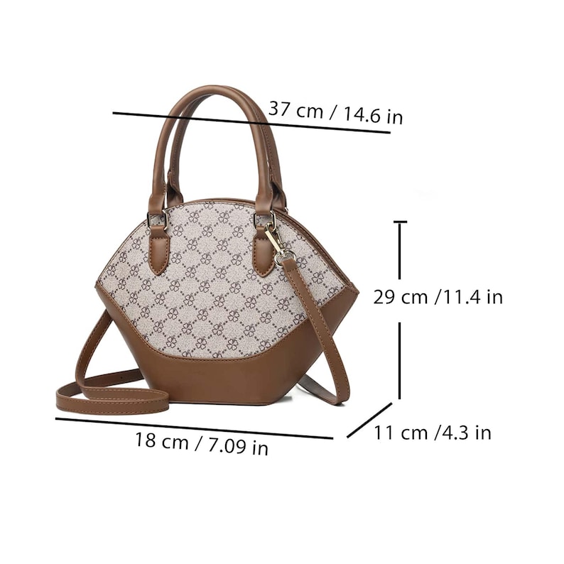 PDF & DXF Pattern Leather Tote Shoulder Bag Template | Handbag Pattern ...