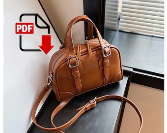 Leather Top Handle Crossbody Bag PDF Pattern