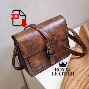 DXF and PDF Pattern Flap Bag Crossbody leather bag Template Messenger Bag Pattern Elegant Envelop Party Clutch Purse Pattern
