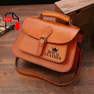 PDF Schnittmuster Handtasche Duffle Crossbody Weibliche berühmte Marke Umhängetasche Wild Crossbody Luxushandtasche Herbst und Winter Vorlage