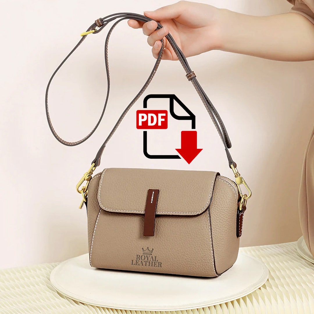 Small Crossbody Bag Sewing Pattern, Women Purse With