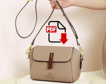 PDF Pattern Crossbody Bag Evening Bag Template Cocktail Bag Pattern Ladies Handbag Fashion Template Top-handble Bag Pattern