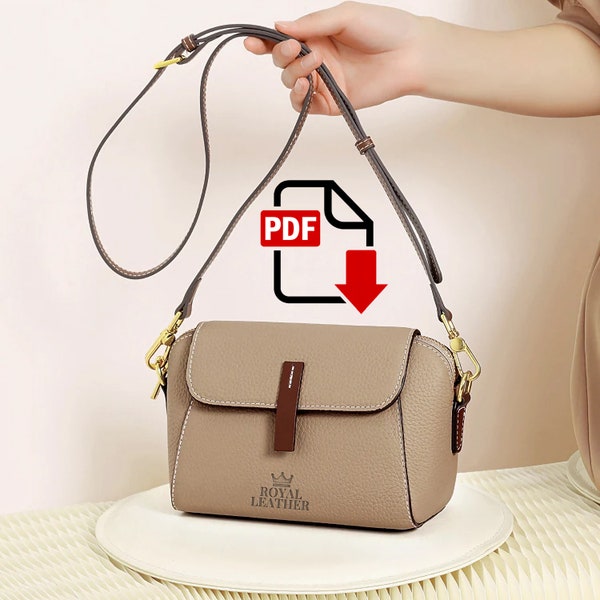 Crossbody Bag Sewing Pattern: Women's Shoulder Bag PDF Template