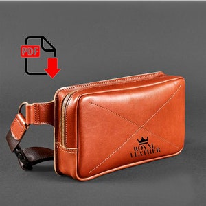 PDF Pattern Crossbody Banan Waist Belt Bag Template Female Famous Brand Shoulder Bag Wild Crossbody luxury handbag autumn and winter