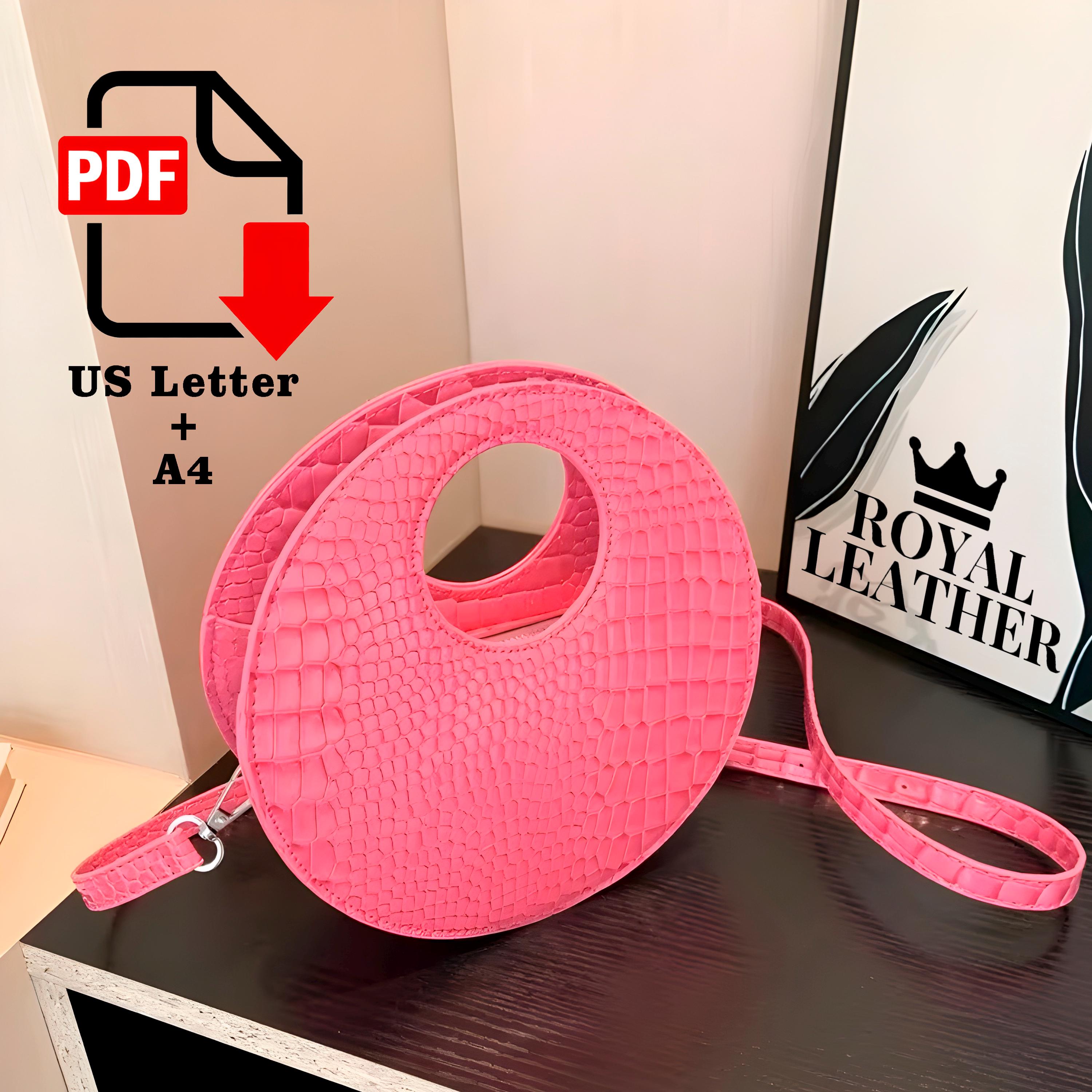 PDF Pattern Crossbody Handbag Template Shoulder Bag Lady Tote Purses ...