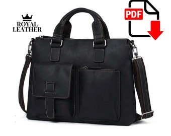 PDF Pattern Business briefcase Men's women's for autumn or winter Сustom Business briefcase