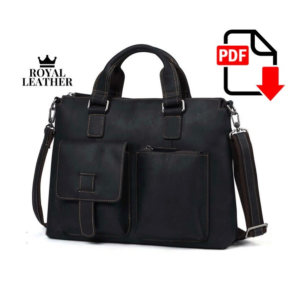 PDF Pattern Business briefcase Men's women's for autumn or winter Сustom Business briefcase