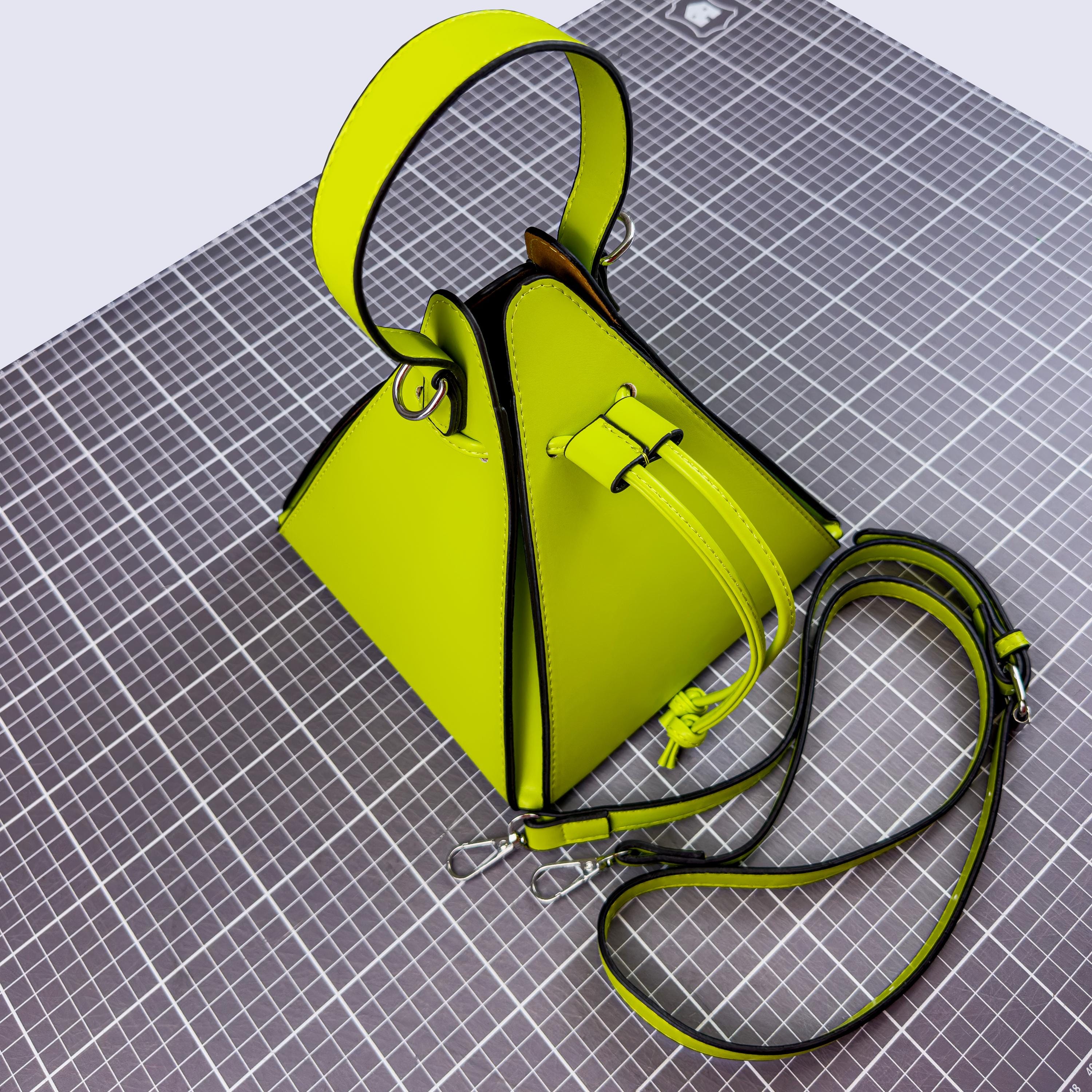 PDF & DXF Pattern Crossbody Bucket Bag Template Pyramid Shoulder ...