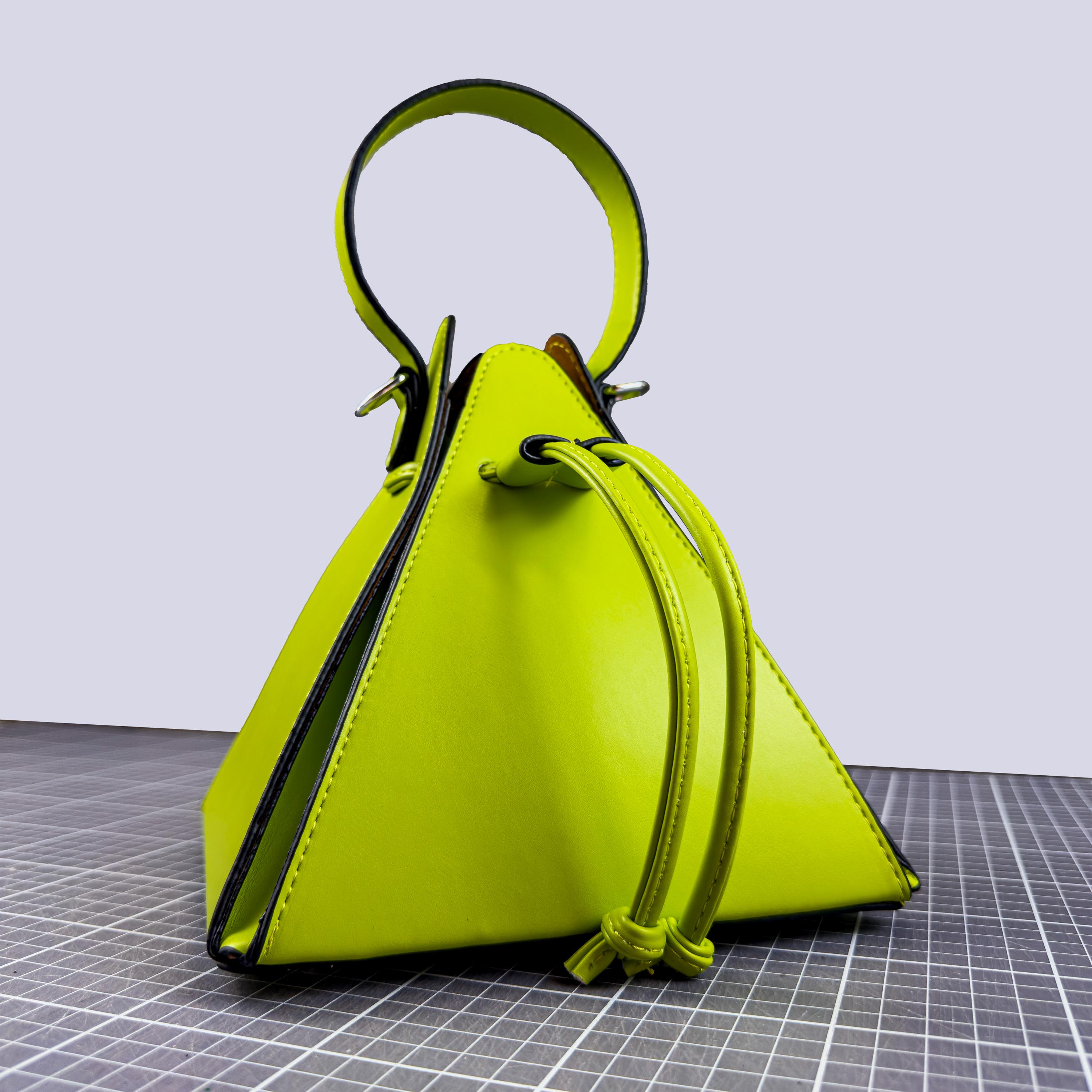 PDF & DXF Pattern Crossbody Bucket Bag Template Pyramid Shoulder ...