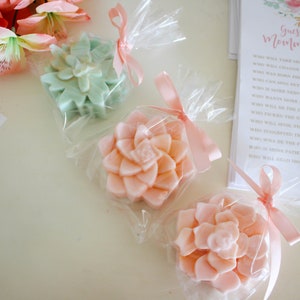12pcs Succulent Soap Favors, Succulent Soap wedding favors,Bridal Shower soaps, Baby Shower soaps favors,100% vegan Soap favors,Cruelty free