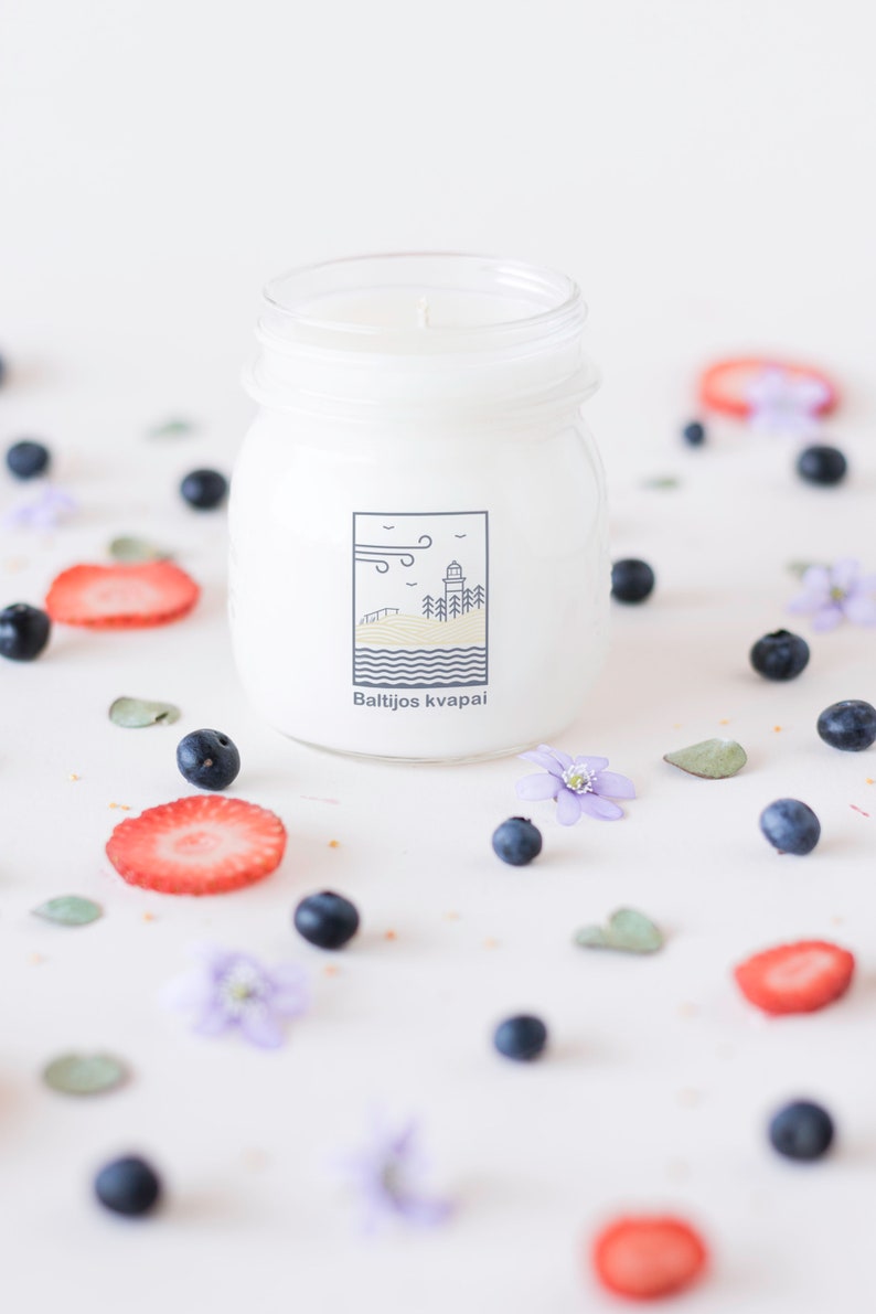 BERRY Scented NATURAL soy wax CANDLESGift for Her Mom Etsy