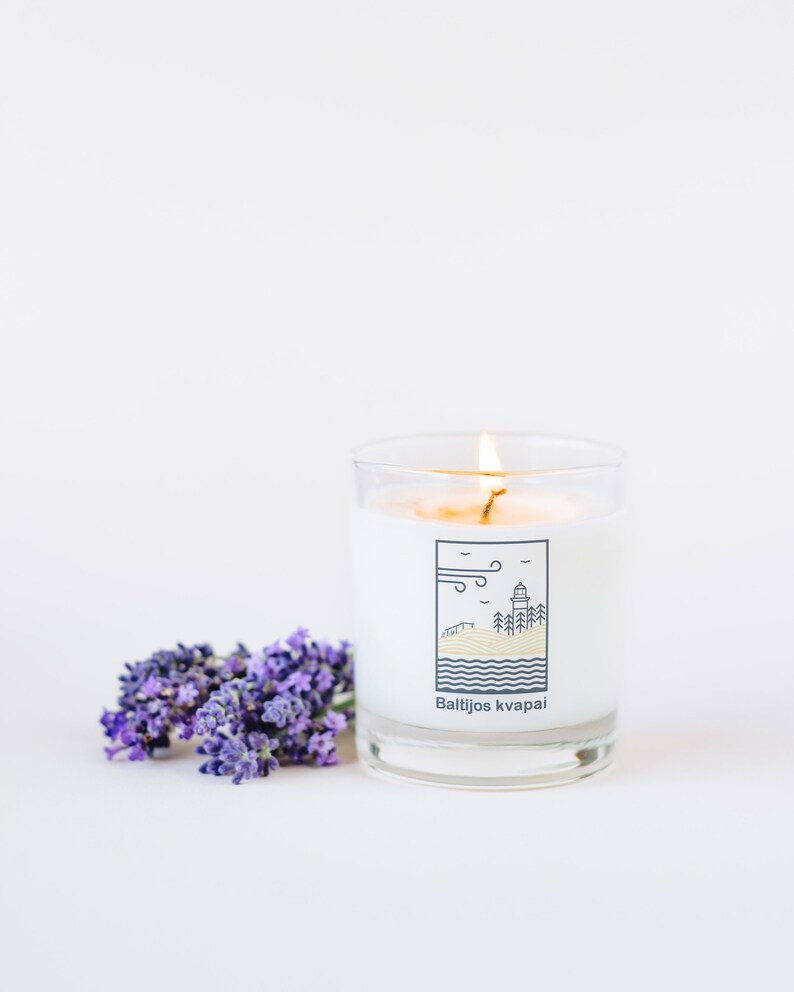 LAVENDER Scented Soy Wax Candle Natural Sustainable Gift Etsy