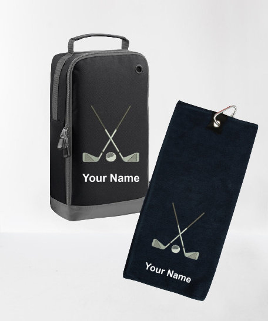 Personalised Golf Bag and Golf Towel Set Gift Etsy UK