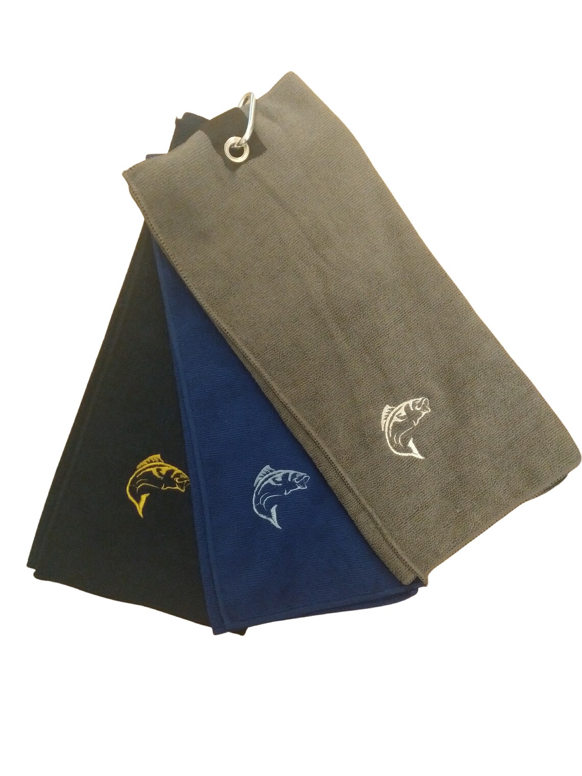 Personalised Fishing Towel Microfibre With Clip Etsy UK