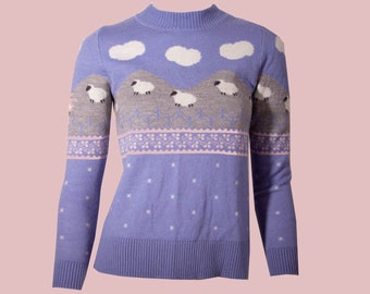 sheep print jumper