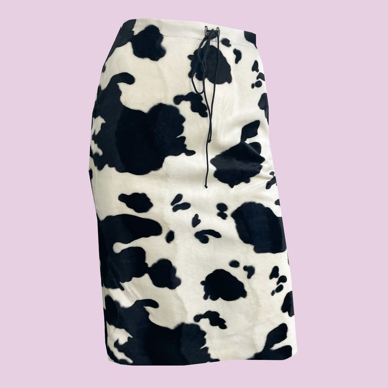Cow Doodle Print Women's Skirt