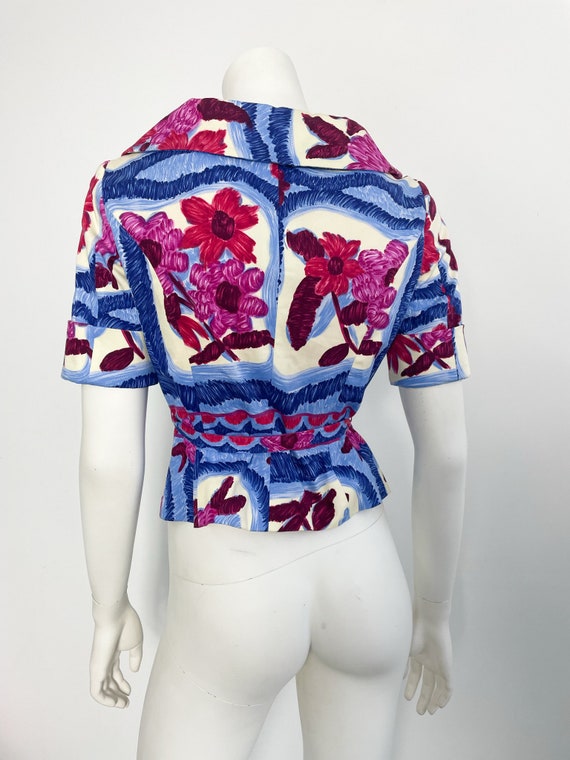 Moschino Floral Print Short Sleeved Jacket, Cheap… - image 6