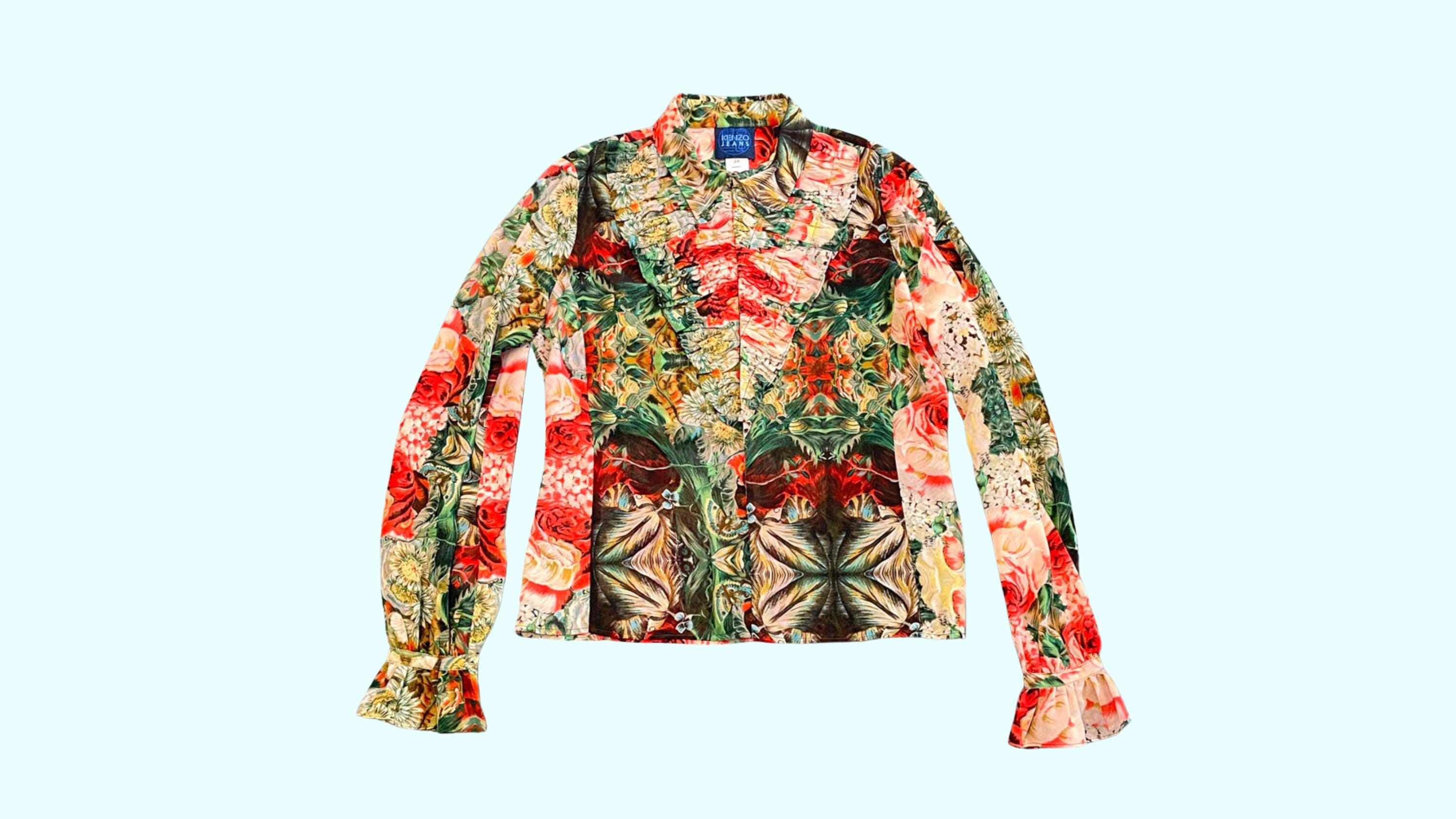 Kenzo Floral Top - Etsy