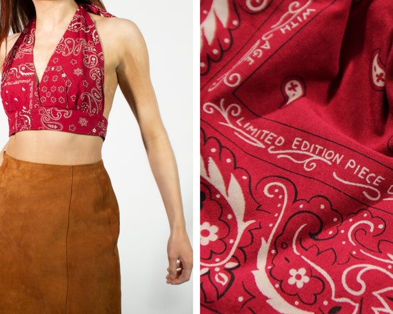 Dolce & Gabbana Halterneck Top / Bandana Print / C