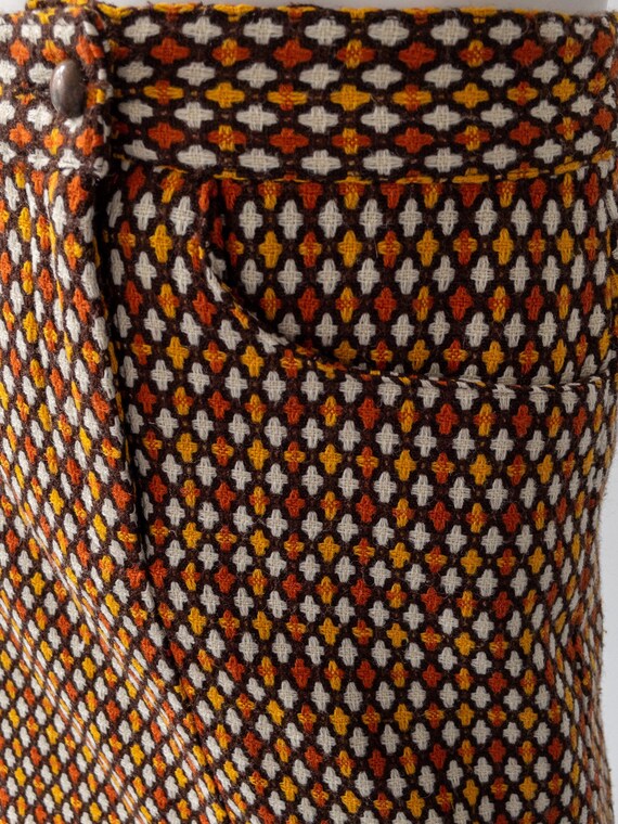 Anna Sui Skirt, Woven Geometric Print, Mini Skirt… - image 6