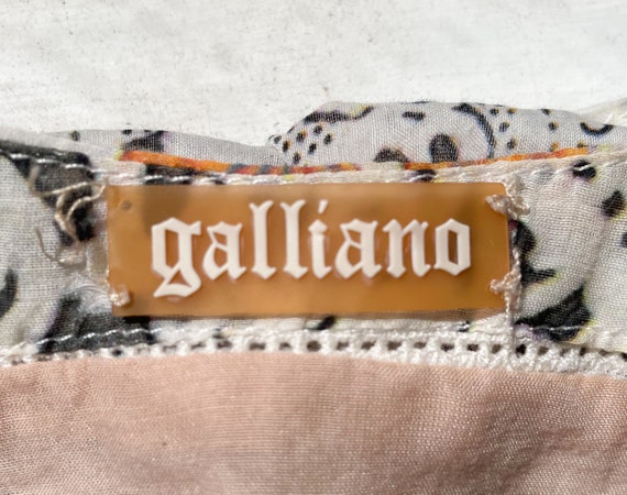 Y2K John Galliano Dress, Mini Dress, Lace and Flo… - image 7