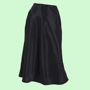 Bias Cut Satin Skirt Etsy UK